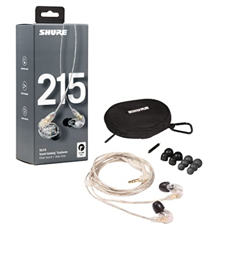 Shure SE215 wired earbuds for asmr